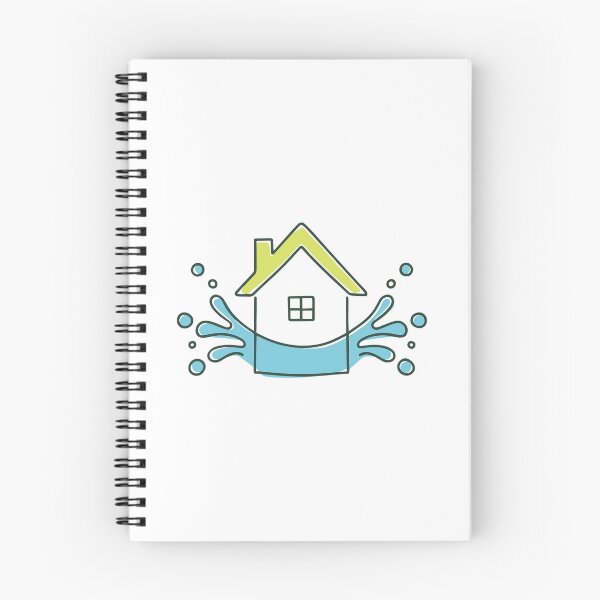 Item preview, Illustration of a house with water splashes designed and sold by rasagamastore.