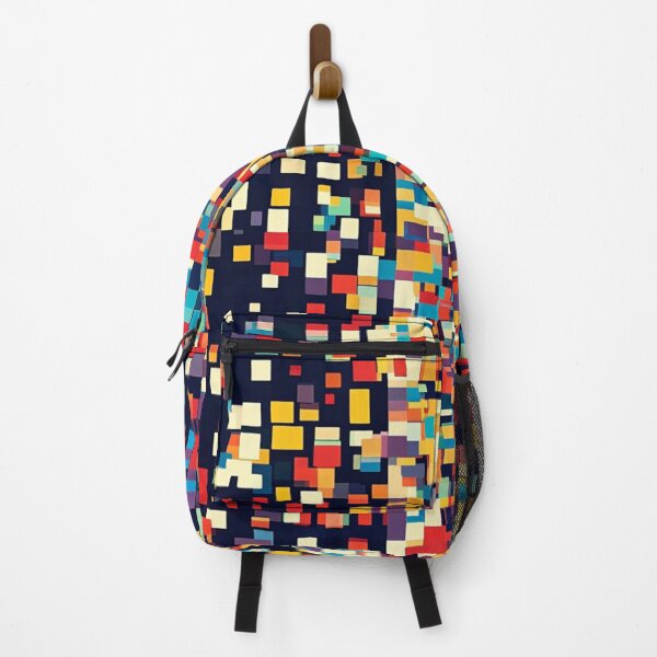 Item preview, Abstract data patterns, square, colorful designed and sold by mind-coloring.
