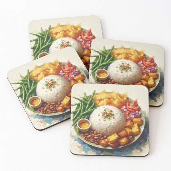 Item preview, Nasi Uduk Impressionism Art Style designed and sold by artofuniverse.