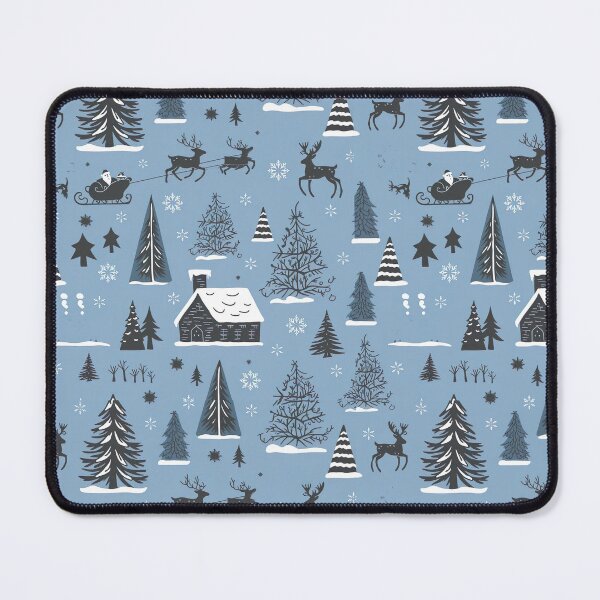 Item preview, Blue Christmas Toile designed and sold by Tamas Das.