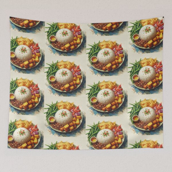 Item preview, Nasi Uduk Impressionism Art Style designed and sold by artofuniverse.