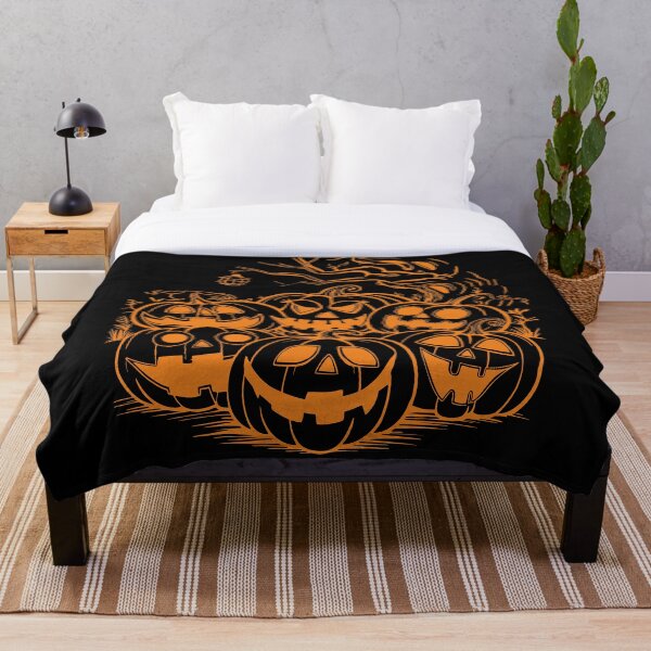 Item preview, Halloween Scary Pumpkins designed and sold by DREAMINGROOSTER.