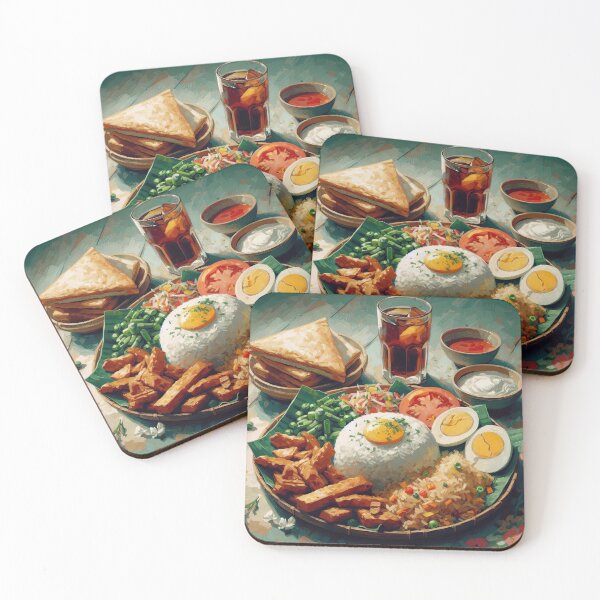Item preview, Nasi Uduk Impressionism Art Style designed and sold by artofuniverse.