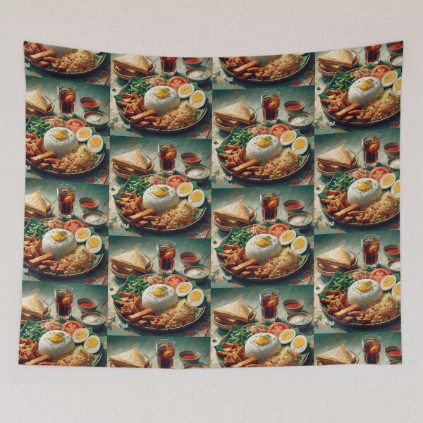 Item preview, Nasi Uduk Impressionism Art Style designed and sold by artofuniverse.