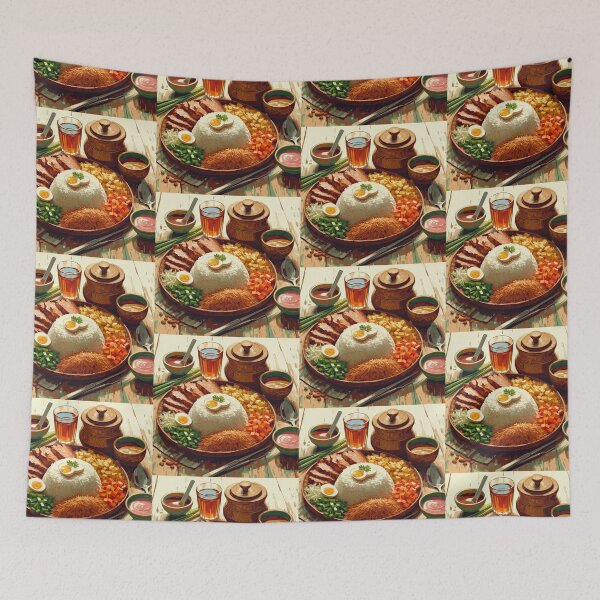 Item preview, Nasi Uduk Impressionism Art Style designed and sold by artofuniverse.