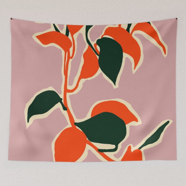 Item preview, Leafy Abstraction, Dreamy Purple Tones, Calming Botanical Aesthetic, Minimalist Tranquil Vibes With The Contemporary Art Style  designed and sold by Kintsugi99.