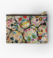 Sugar Skull Collage Studio Pouch
