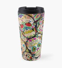 Sugar Skull Collage Travel Mug