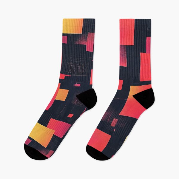 Item preview, Abstract data patterns, pink tone, square designed and sold by mind-coloring.