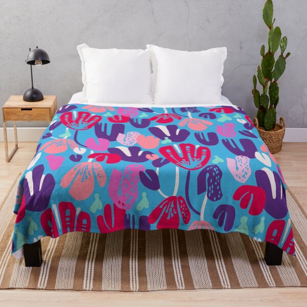 Item preview, Blooming lianas, Light blue and red version designed and sold by Alex Blud.