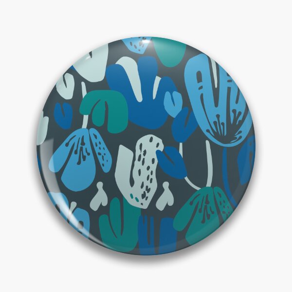 Item preview, Blooming lianas, Blue and dark gray version designed and sold by Alex  Blud.