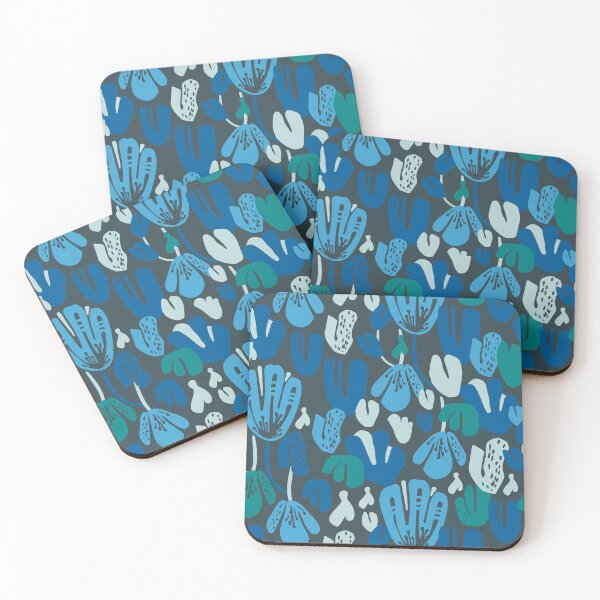 Item preview, Blooming lianas, Blue and dark gray version designed and sold by Alex  Blud.