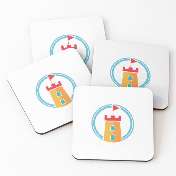 Item preview, fortress and flag logo within a circular frame designed and sold by rasagamastore.