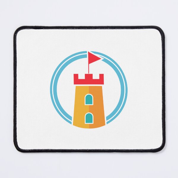 Item preview, fortress and flag logo within a circular frame designed and sold by rasagamastore.