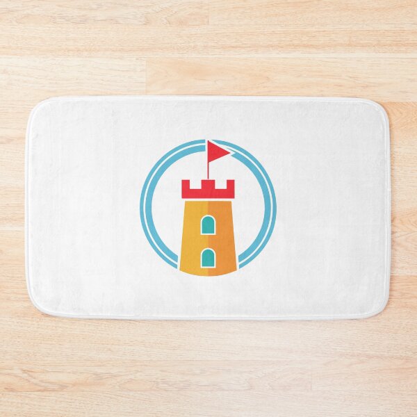 Item preview, fortress and flag logo within a circular frame designed and sold by rasagamastore.