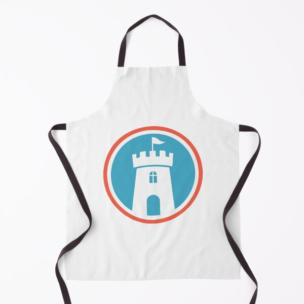 Item preview, fortress and flag logo within a circular frame designed and sold by rasagamastore.