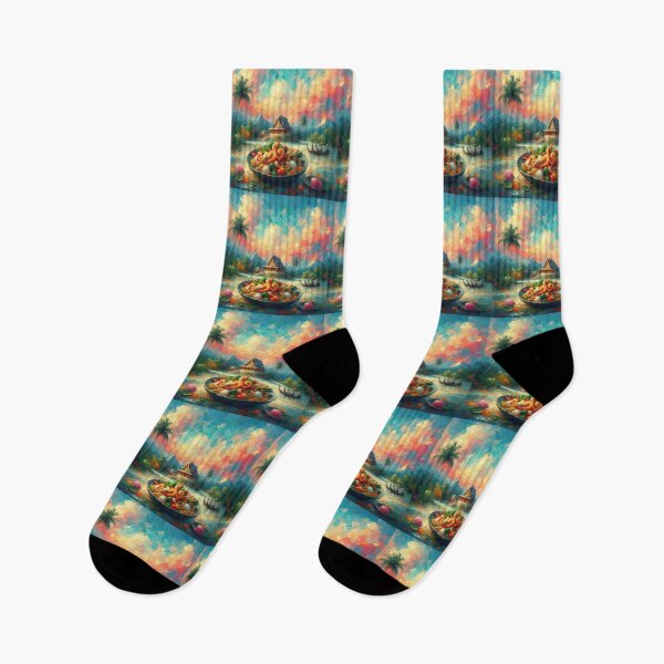 Item preview, Pad Krapow Impressionism Art Style designed and sold by artofuniverse.