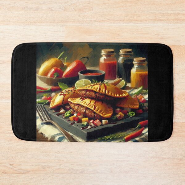 Item preview, Beef Empanadas Impressionism Art Style designed and sold by artofuniverse.