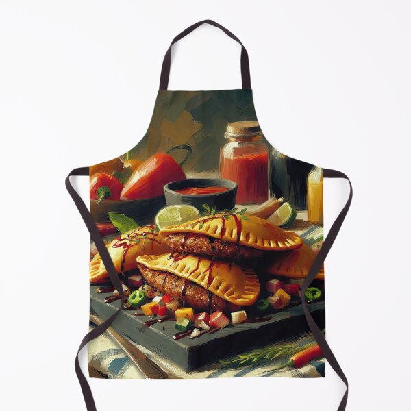 Item preview, Beef Empanadas Impressionism Art Style designed and sold by artofuniverse.
