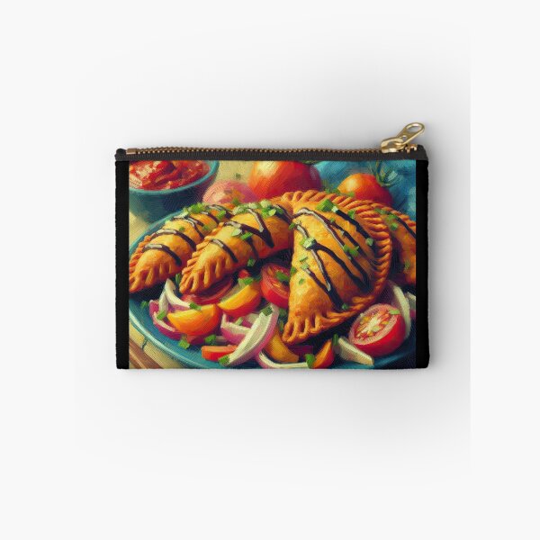 Item preview, Beef Empanadas Impressionism Art Style designed and sold by artofuniverse.