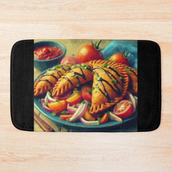 Item preview, Beef Empanadas Impressionism Art Style designed and sold by artofuniverse.