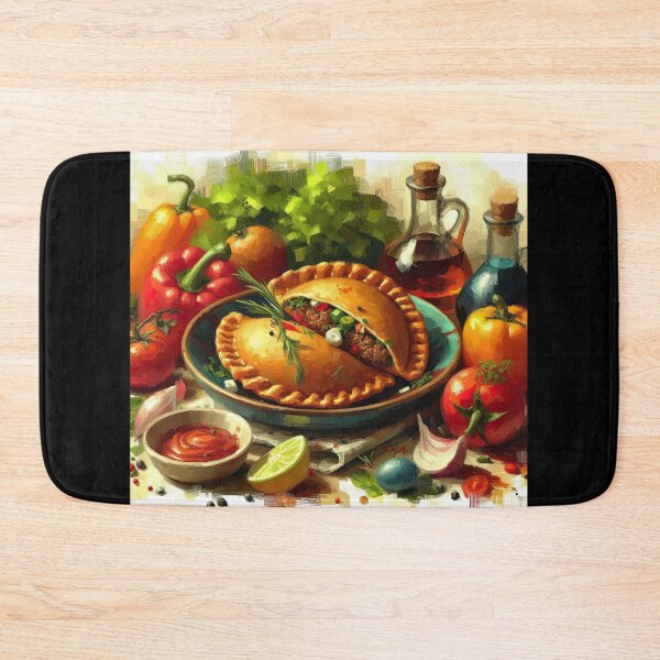 Item preview, Beef Empanadas Impressionism Art Style designed and sold by artofuniverse.
