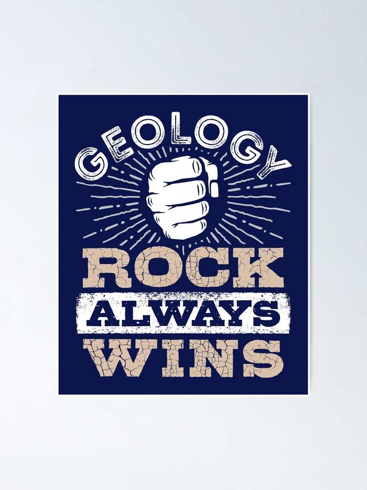 Funny Geology Rock Always Wins Geologist Pun T-Shirt