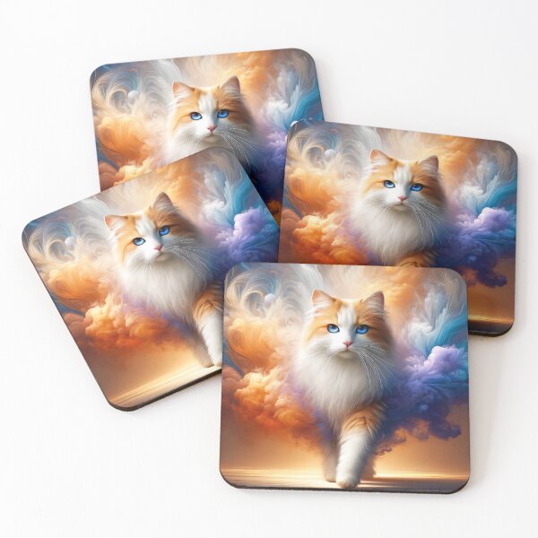 Item preview, Majestic Cat of the Colorful Realms designed and sold by FantasyVillaArt.