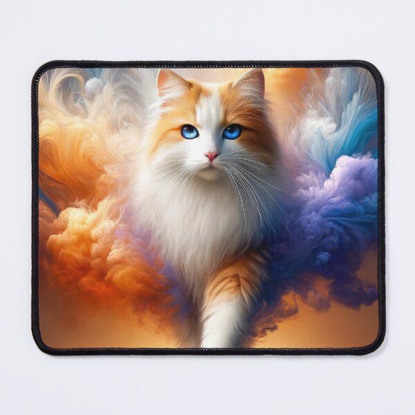 Item preview, Majestic Cat of the Colorful Realms designed and sold by FantasyVillaArt.