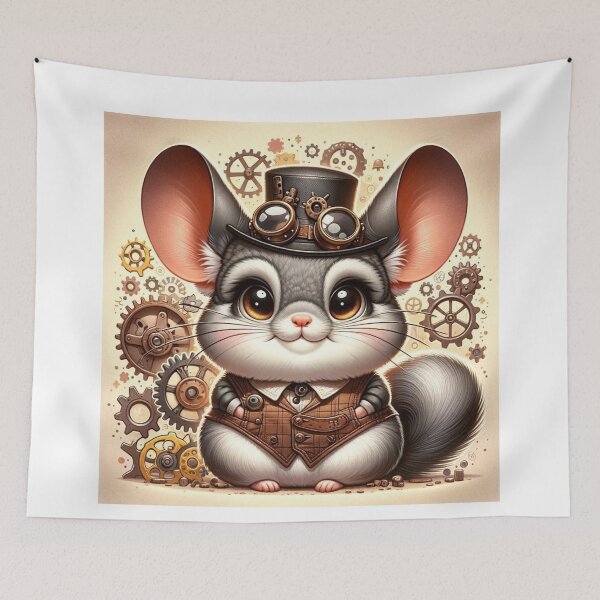 Item preview, Steampunk Chinchilla designed and sold by Sillytoe.
