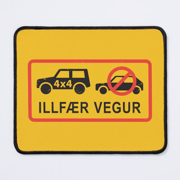 Item preview, Tourist Iceland Caution Sign - Difficult road, Iceland designed and sold by studio838.
