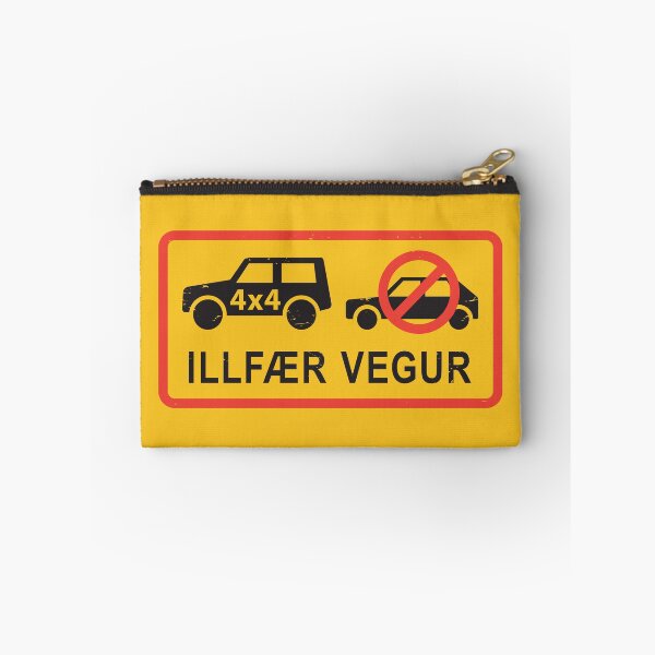 Item preview, Tourist Iceland Caution Sign - Difficult road, Iceland designed and sold by studio838.
