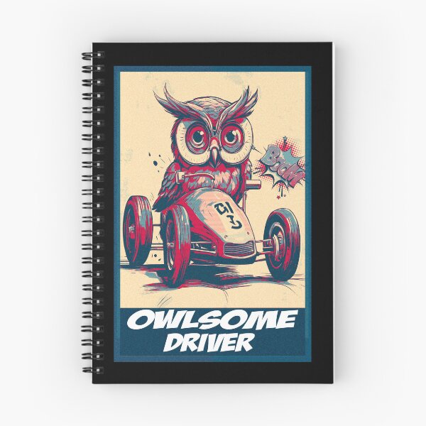 Item preview, Owlsome Driver Funny Owl Karting designed and sold by TrueArtsStore.