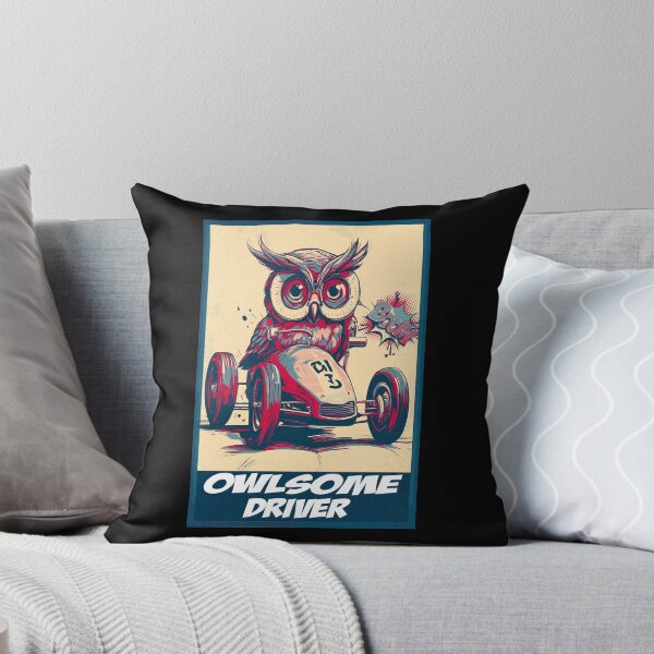 Item preview, Owlsome Driver Funny Owl Karting designed and sold by TrueArtsStore.