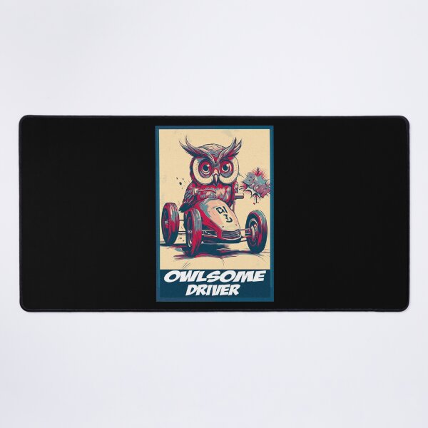 Item preview, Owlsome Driver Funny Owl Karting designed and sold by TrueArtsStore.