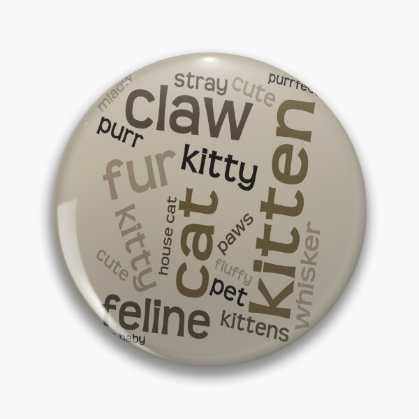 Item preview, Cat Related Words Simple Collage Background designed and sold by taiche.