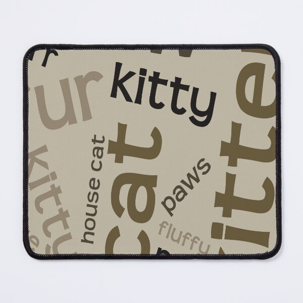 Item preview, Cat Related Words Simple Collage Background designed and sold by taiche.