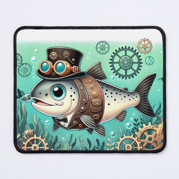 Item preview, Steampunk Chinook Salmon designed and sold by Sillytoe.