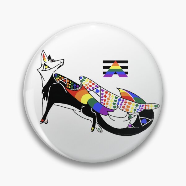 Item preview, Flying fox Pride Month straight ally  designed and sold by beckyhowling.