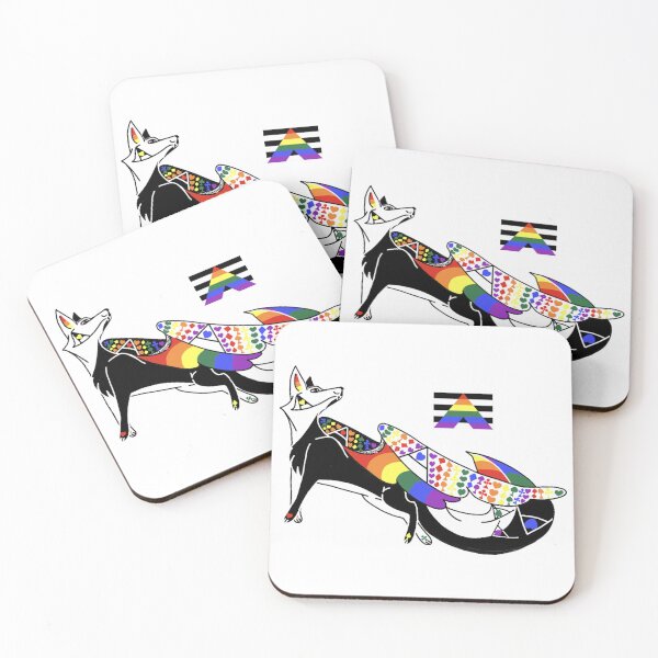 Item preview, Flying fox Pride Month straight ally  designed and sold by beckyhowling.