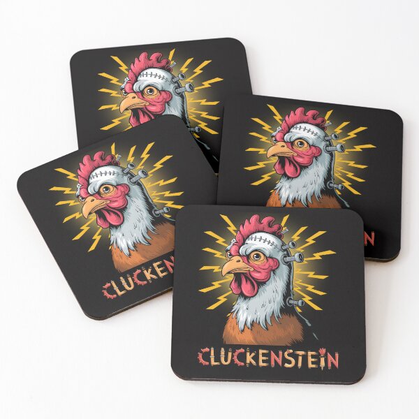 Item preview, Cluckenstein – The Electrifying Chicken Monster Design designed and sold by CoolCrazyQuirky.