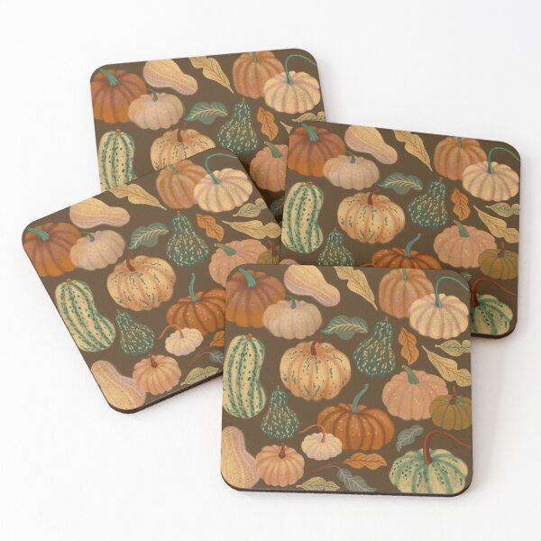 Item preview, Autumn aesthetic pumpkin pattern designed and sold by MariaPencilArt.