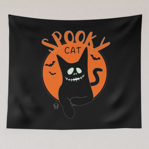 Item preview, Cute spooky black cat designed and sold by InverseArt.