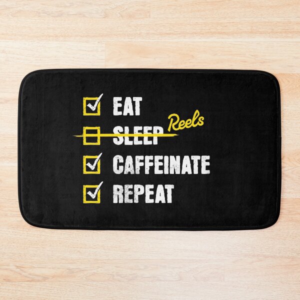 Item preview, Unisex Eat Reels Caffeinate Repeat designed and sold by spaceboycantlol.