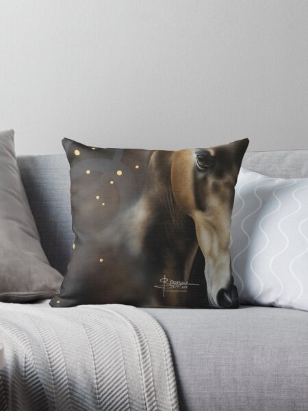 Aperçu de l'œuvre PHAETON Peinture cheval Akhal teke doré créée et vendue par SkyzuneART.