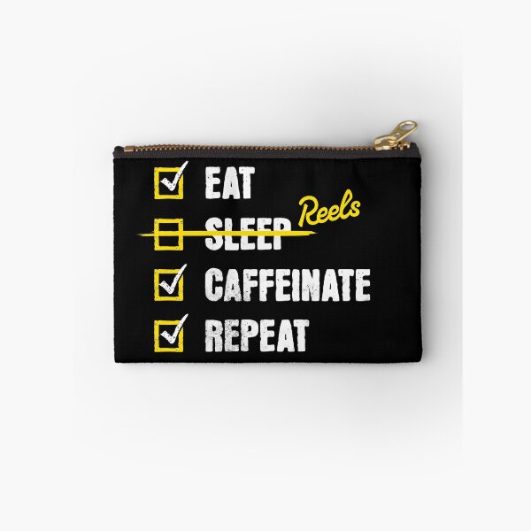 Item preview, Unisex Eat Reels Caffeinate Repeat designed and sold by spaceboycantlol.