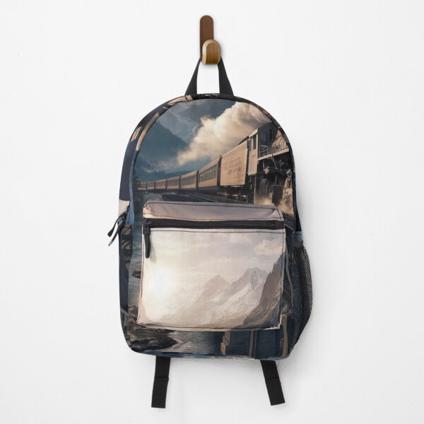Item preview, steam train crossing the mountain designed and sold by Open Road Gallery .