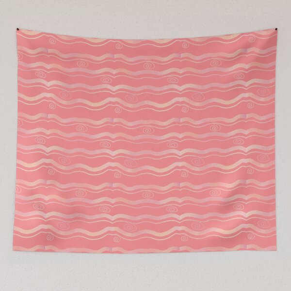 Item preview, Dusty Waves and Swirls on Coral designed and sold by JaygiesDesign.