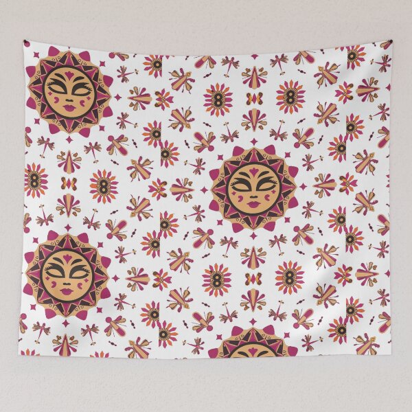 Item preview, seamless Retro Pattern floral ornament mandala - face ornament  circular- Decorative decoration Iconic designed and sold by RAZ1995.
