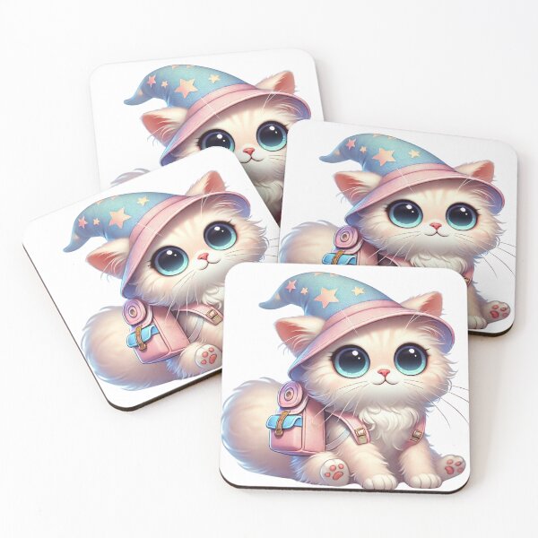 Item preview, Adventurous Pastel Cat in Wizard Hat designed and sold by takeng07.